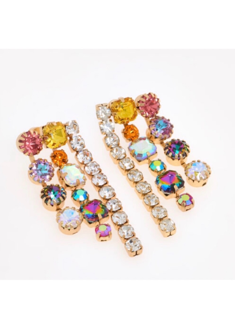 NWT ⚜️💎⚜️ Piper K Gorgeous Crystal Drop Earrings - Picture 3 of 13